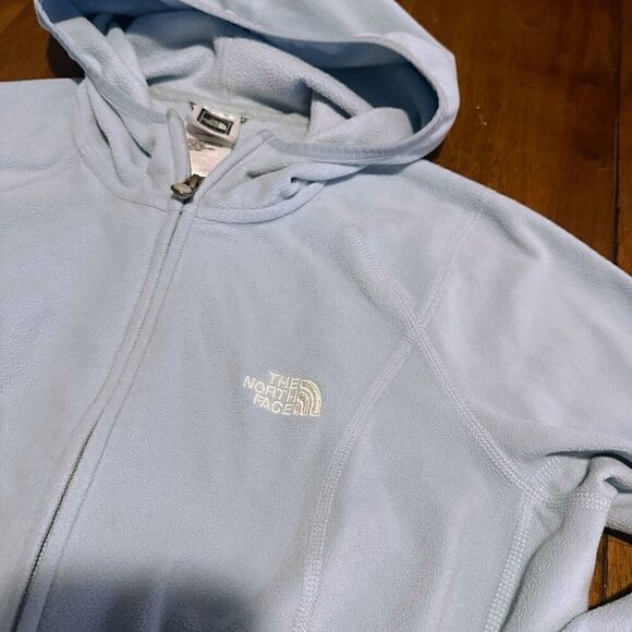 The North Face Jacket Womens Blue Fleece Full Zip Fleece TKA 100 Thumb Holes M - Picture 6 of 11